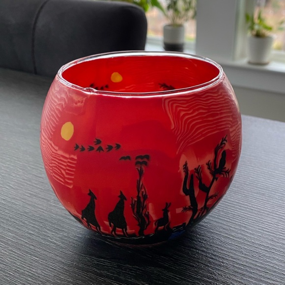 🔥5/$25 NIB South Africa Glowing Glass Votive or Tea Light Candle Holder Handmade - Picture 6 of 16